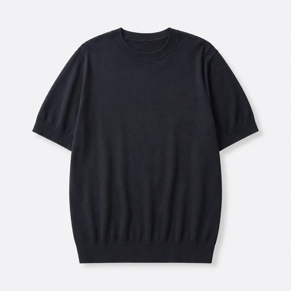 ゼニア Sabbia Oasi コットン Tシャツ ネイビー