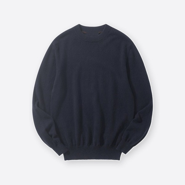 ロロ・ピアーナ Classic ベビーカシミヤ クルーネック ネイビー FAN1201