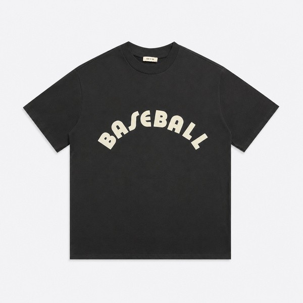 フィア オブ ゴッド ベースボール 発泡ロゴ Tシャツ ブラック