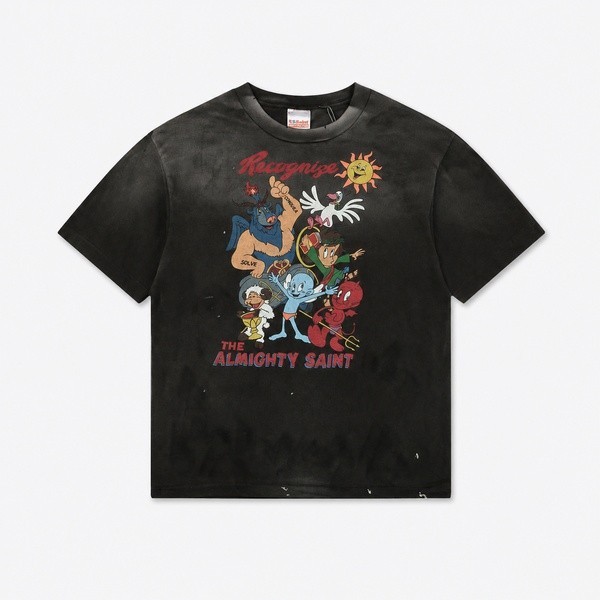 セントマイケル Holy Ghost グラフィック Tシャツ ブラック