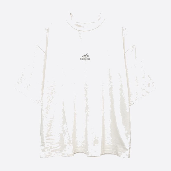バレンシアガ スモールロゴ ウォッシュド Tシャツ