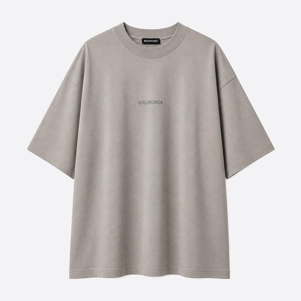 バレンシアガ ウォッシュド ロゴ Tシャツ