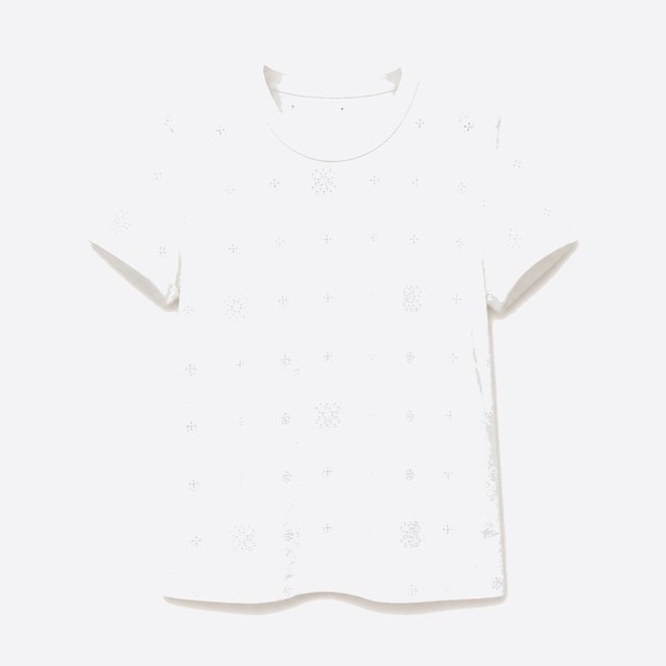 シャネル 26P ホワイト 透かし刺繍Tシャツ