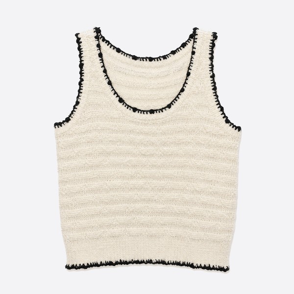 シャネル 26P クロシェニット タンクトップ