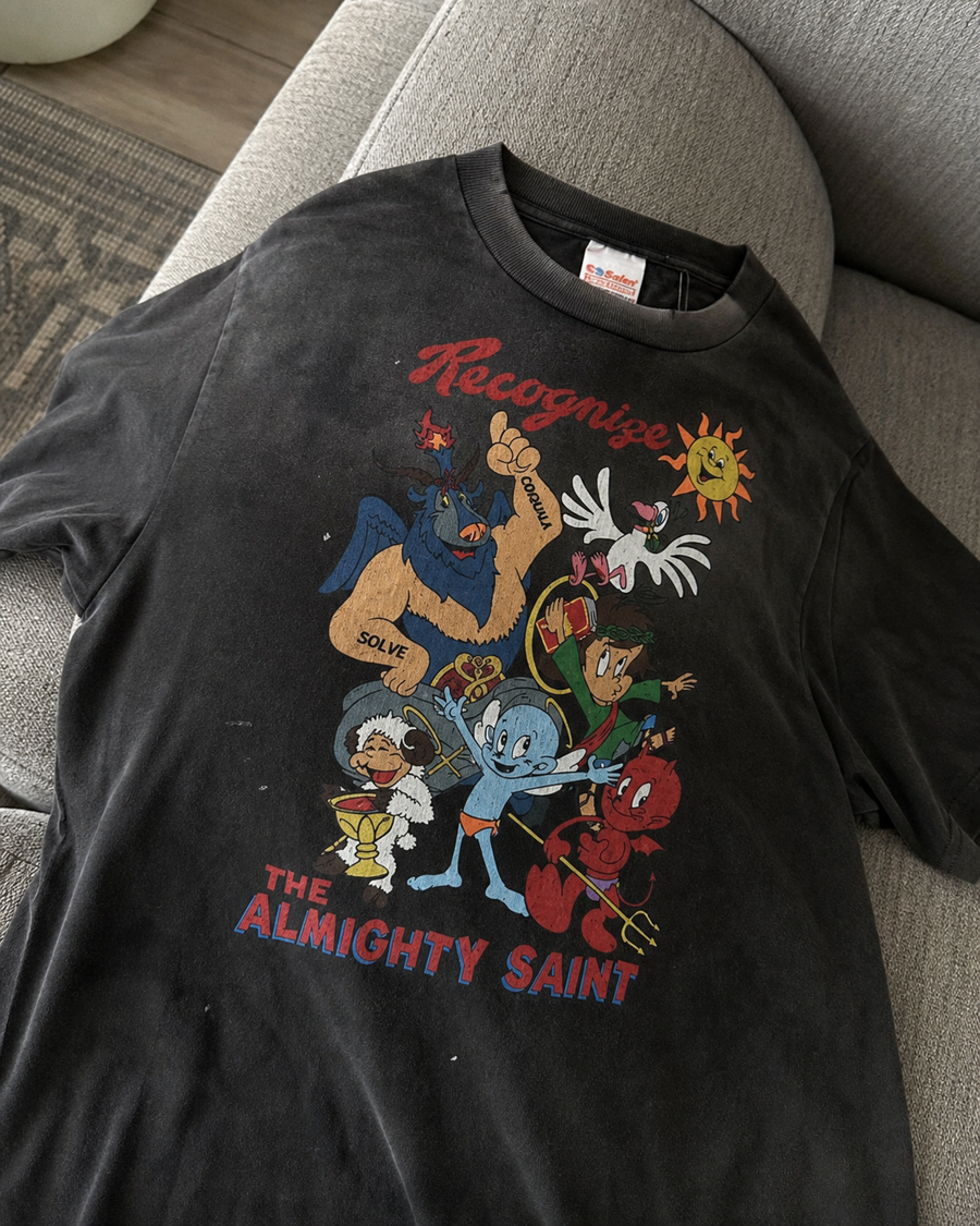 セントマイケル Holy Ghost グラフィック Tシャツ ブラック