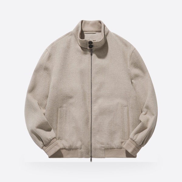 ZEGNA Oasi Cashmere Elementsブルゾン ライトトープマルチメランジュ UGT63A2-G153-N92