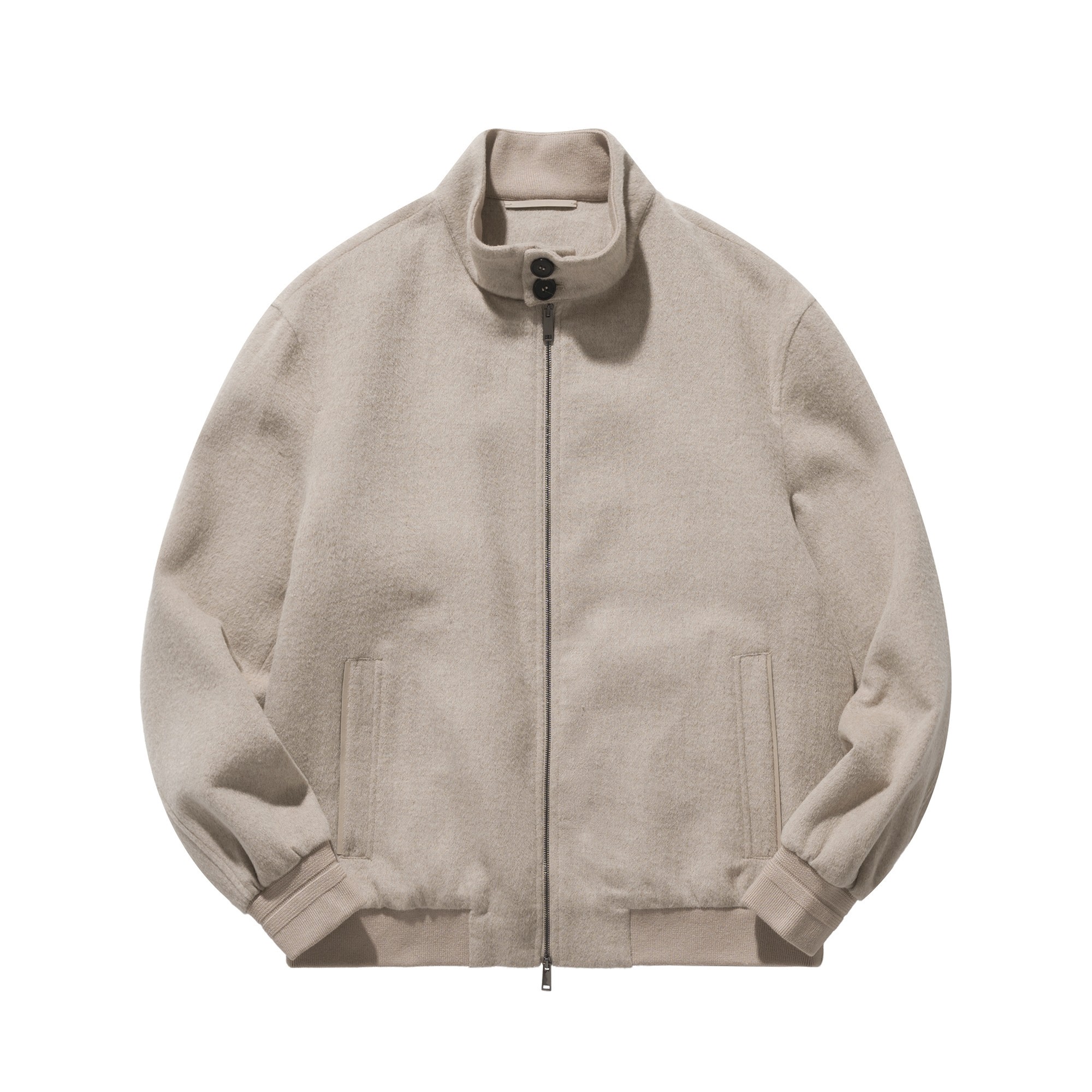 ZEGNA Oasi Cashmere Elementsブルゾン ライトトープマルチメランジュ UGT63A2-G153-N92 詳細画像 1