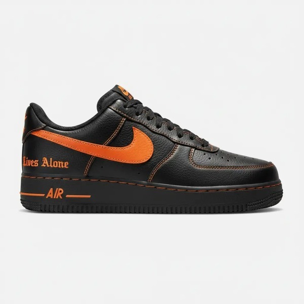 ナイキ VLONE x エア フォース 1 LOW ブラック／オレンジ AA5360-001