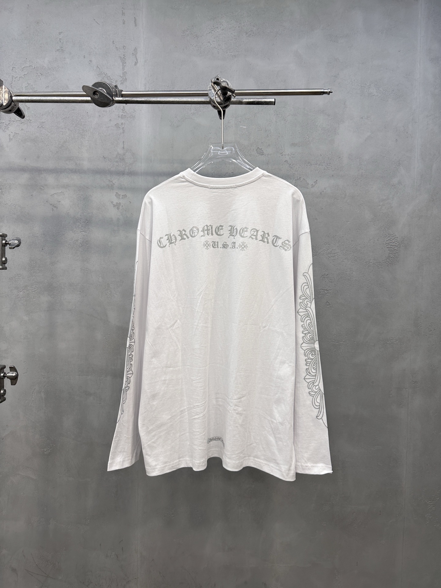 クロムハーツ 長袖Tシャツ ホワイト 詳細画像 3