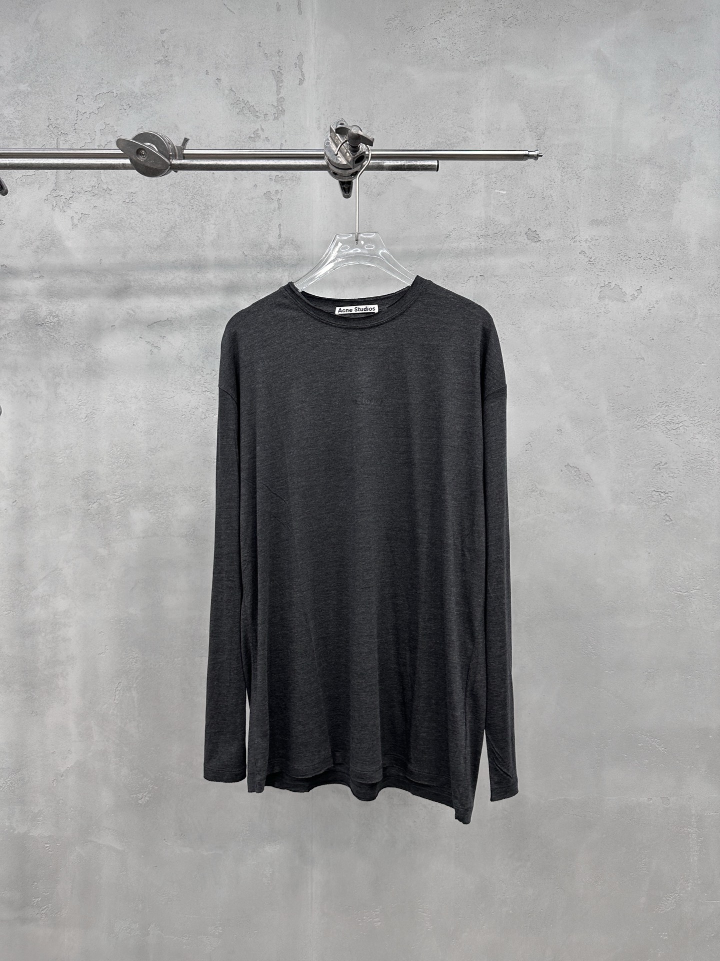 アクネ ストゥディオズ ロングスリーブTシャツ ブラック 詳細画像 1