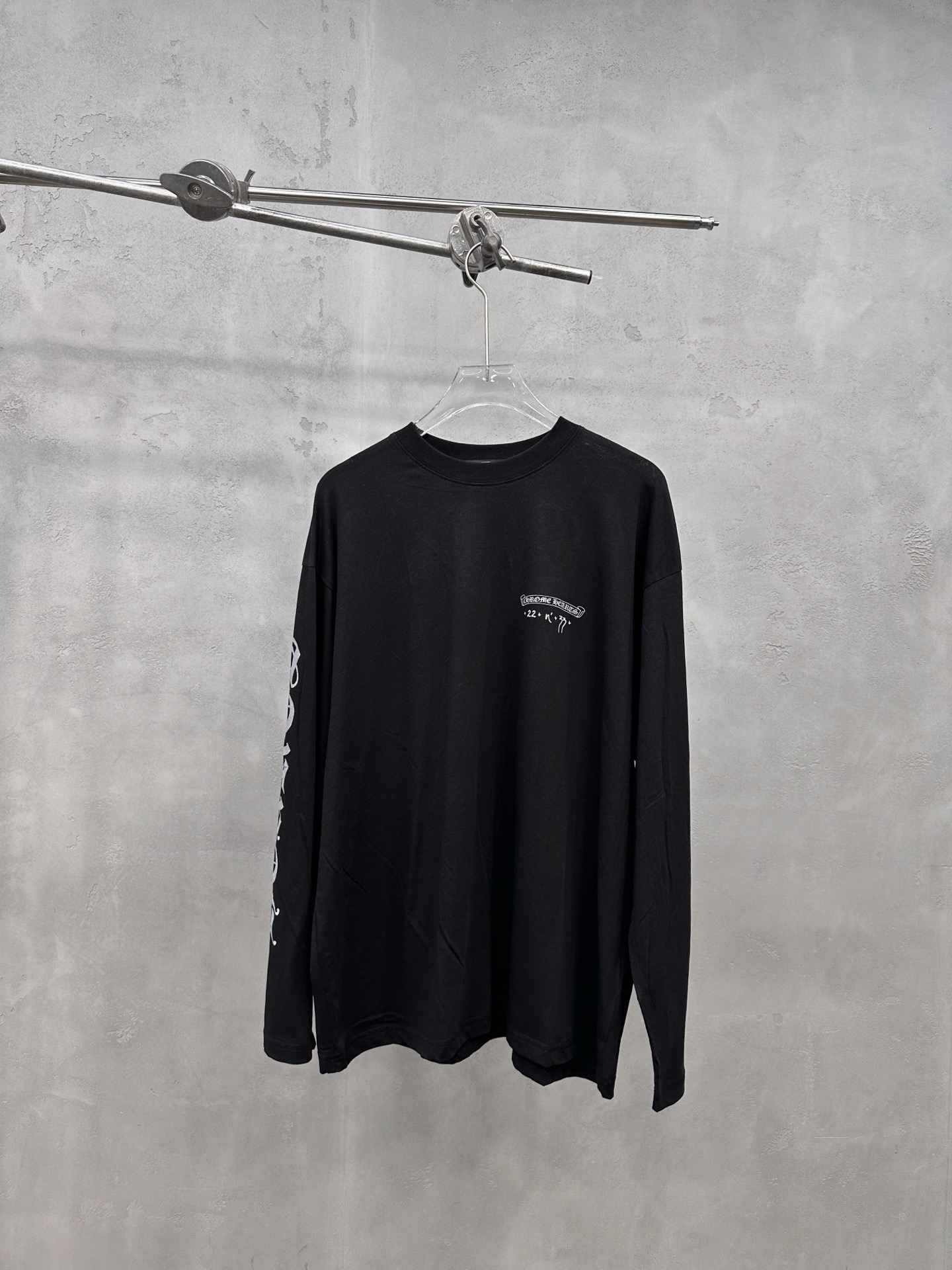クロムハーツ 5ヶ所プリント長袖Tシャツ ブラック 詳細画像 1