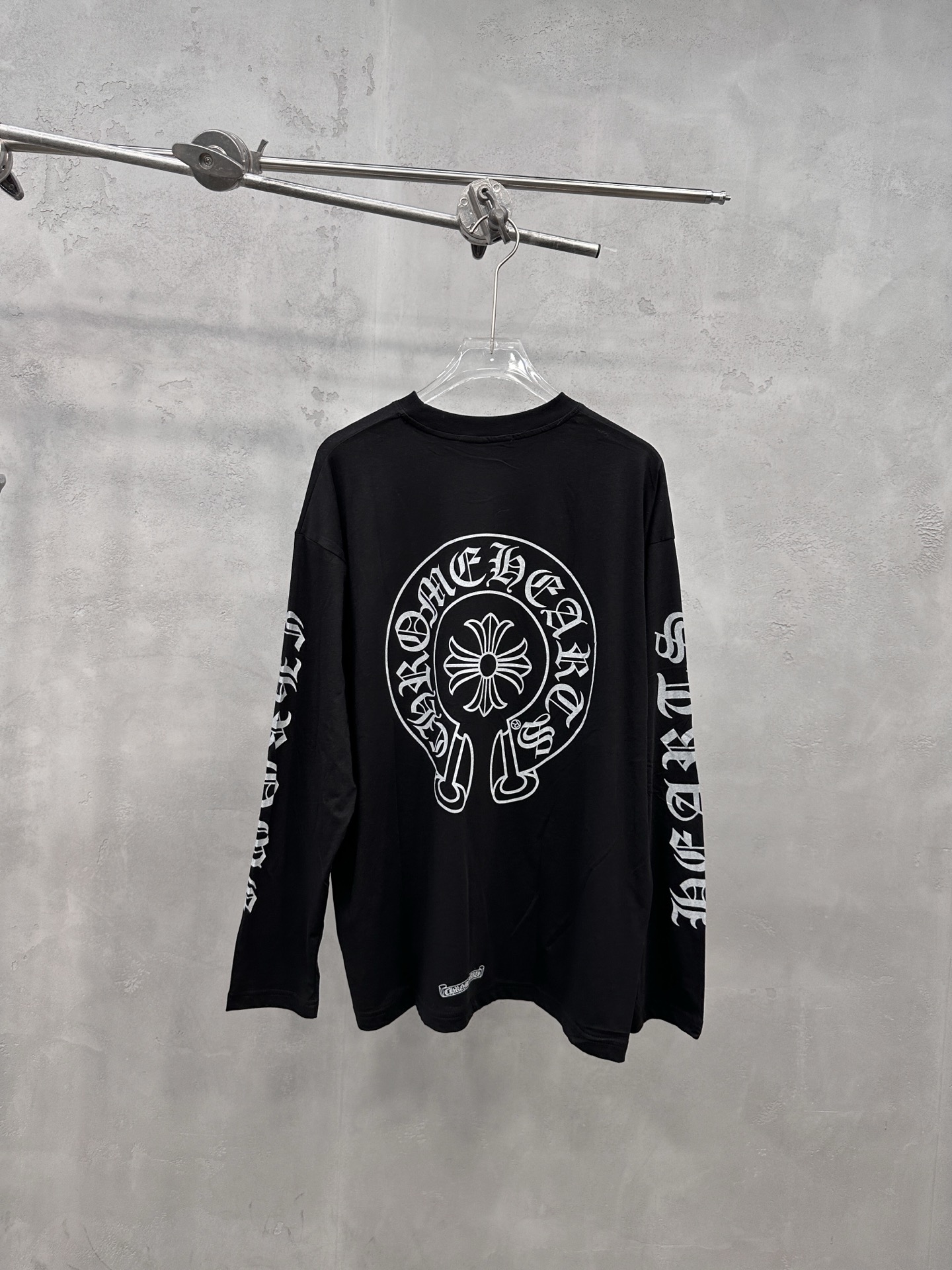 クロムハーツ 5ヶ所プリント長袖Tシャツ ブラック 詳細画像 2